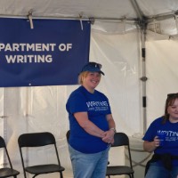 Department of Writing Reunion Row tent